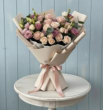 Букет цветов из:  Розы и Лизиантусы #REPLACE_PRED# Старобачатах