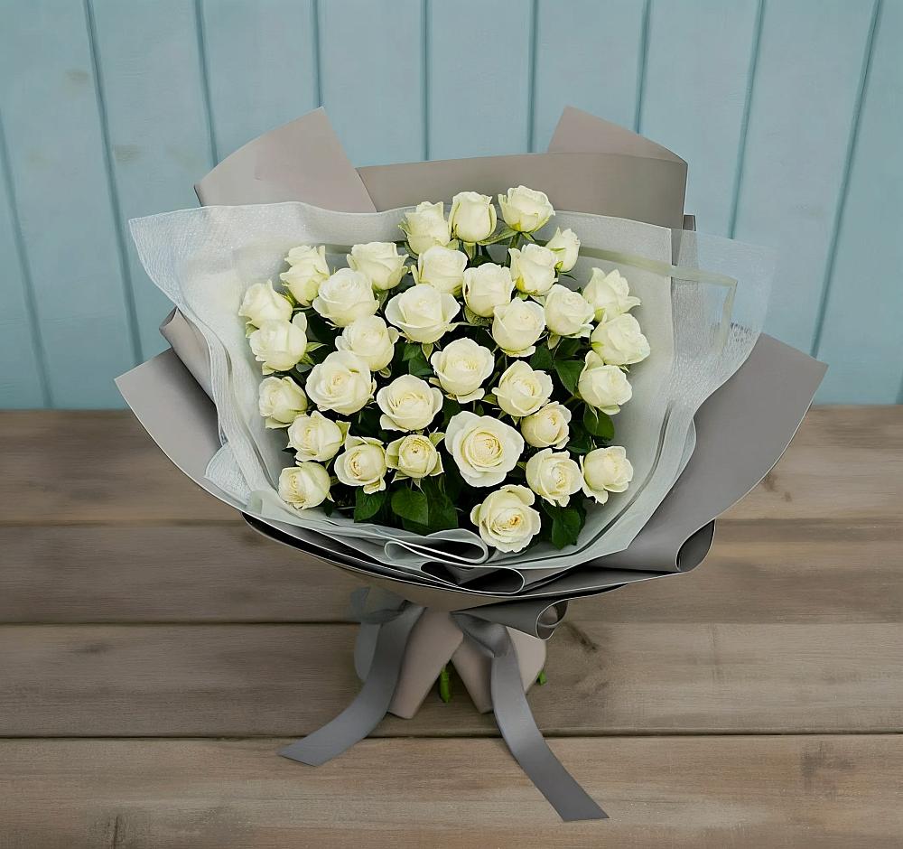 Букет Белоснежная нежность в Старобачатах