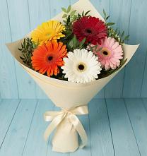 Букет цветов из:  Герберы в Старобачатах