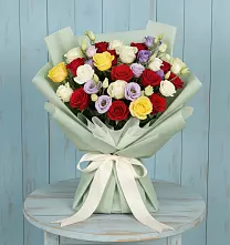 Букет цветов из:  Розы в Старобачатах