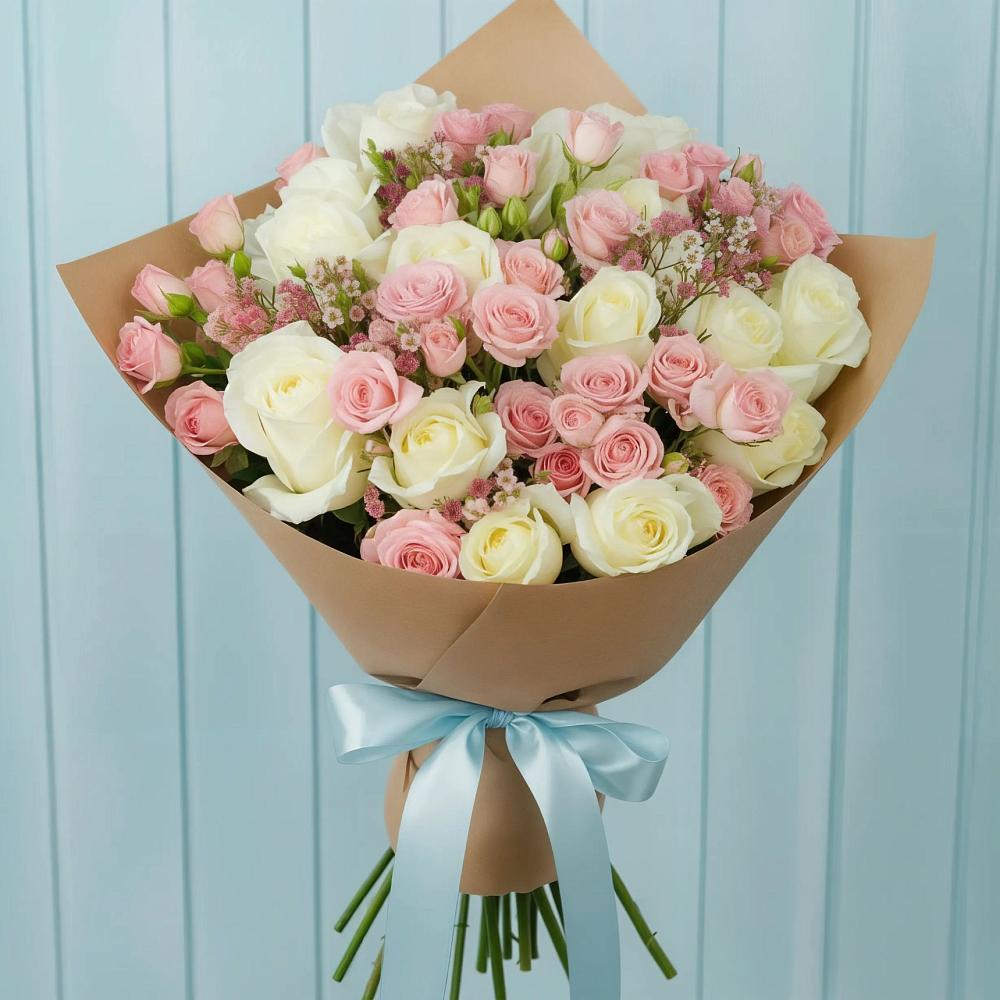 Букет цветов из: Розы в Старобачатах