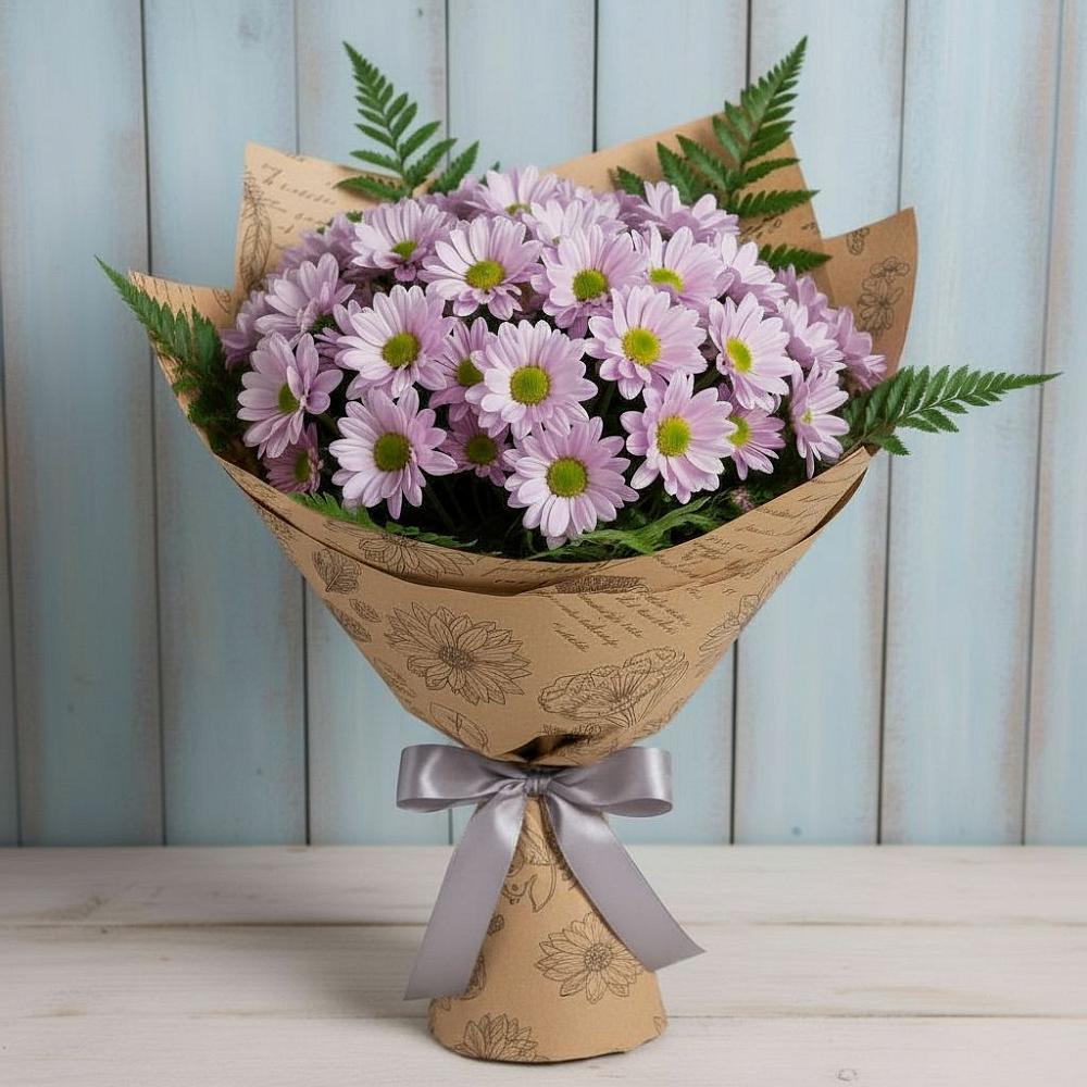 Букет цветов из: Хризантемы в Старобачатах