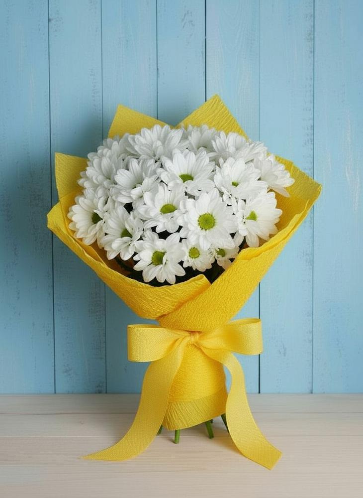 Букет цветов из: Хризантемы в Старобачатах