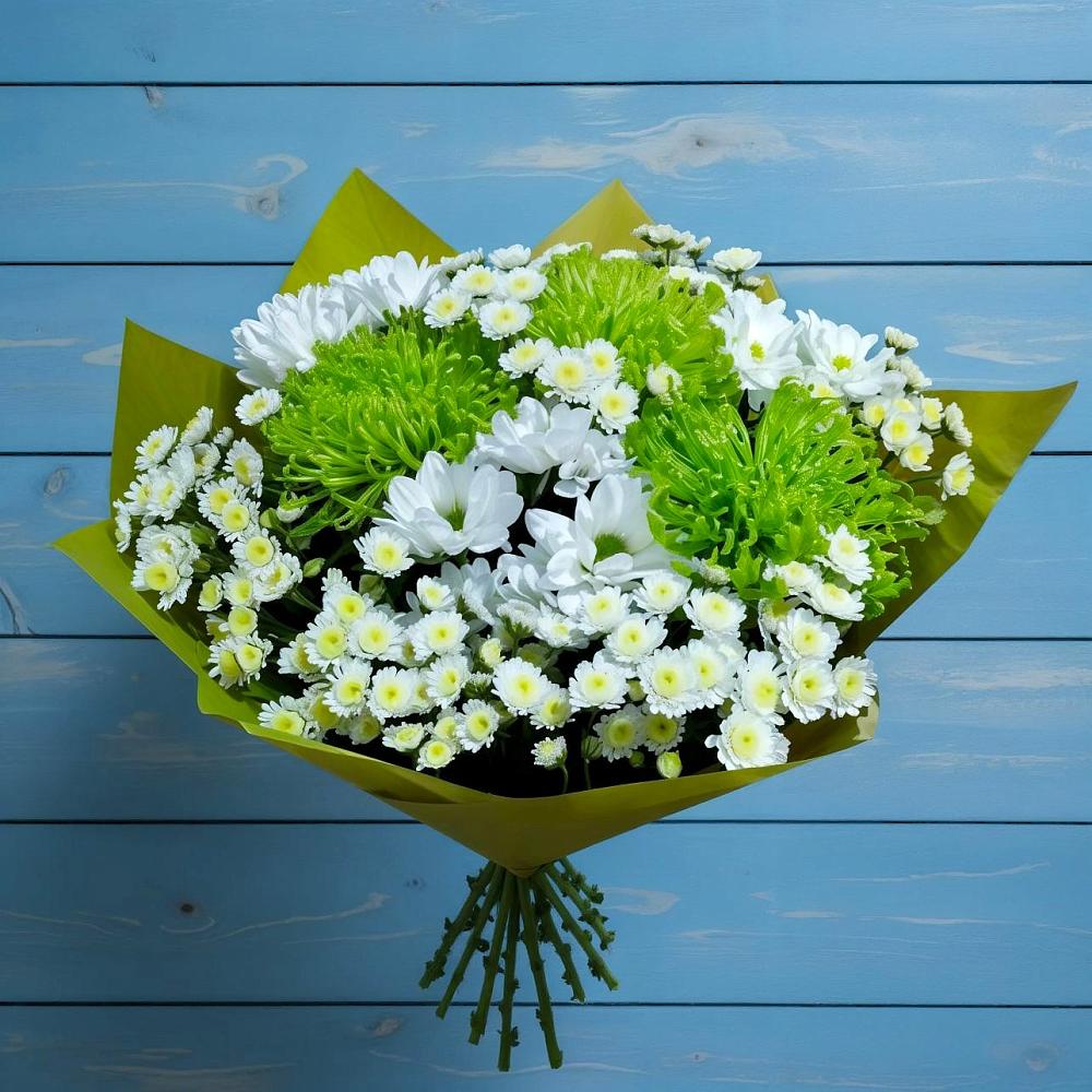 Букет цветов из: Хризантемы в Старобачатах
