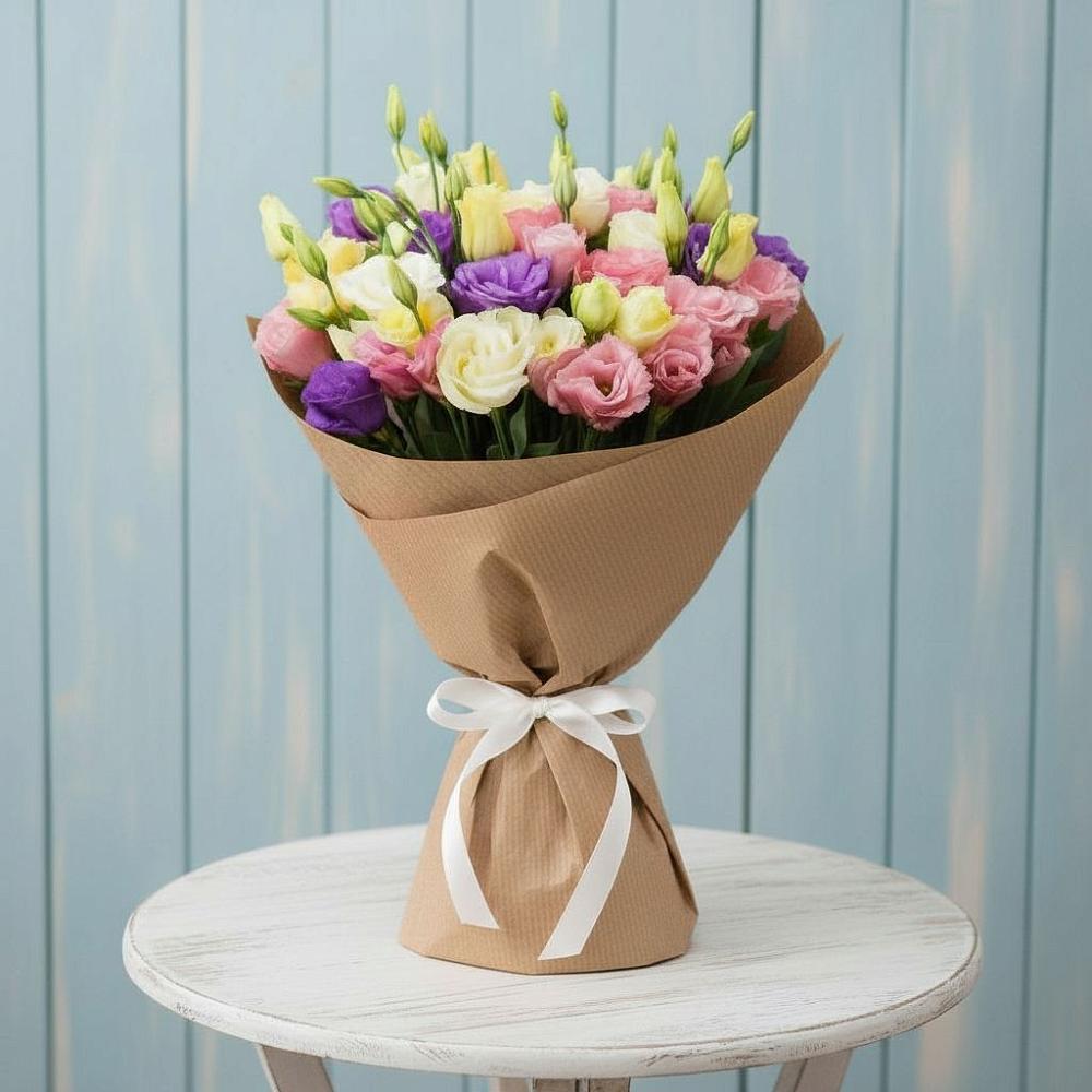 Букет цветов из: Лизиантусы в Старобачатах