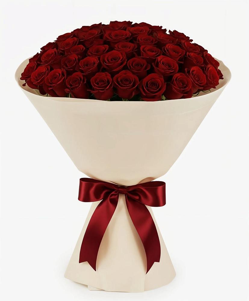 Букет 101 Бордовая роза Блэк Бакарра в Старобачатах