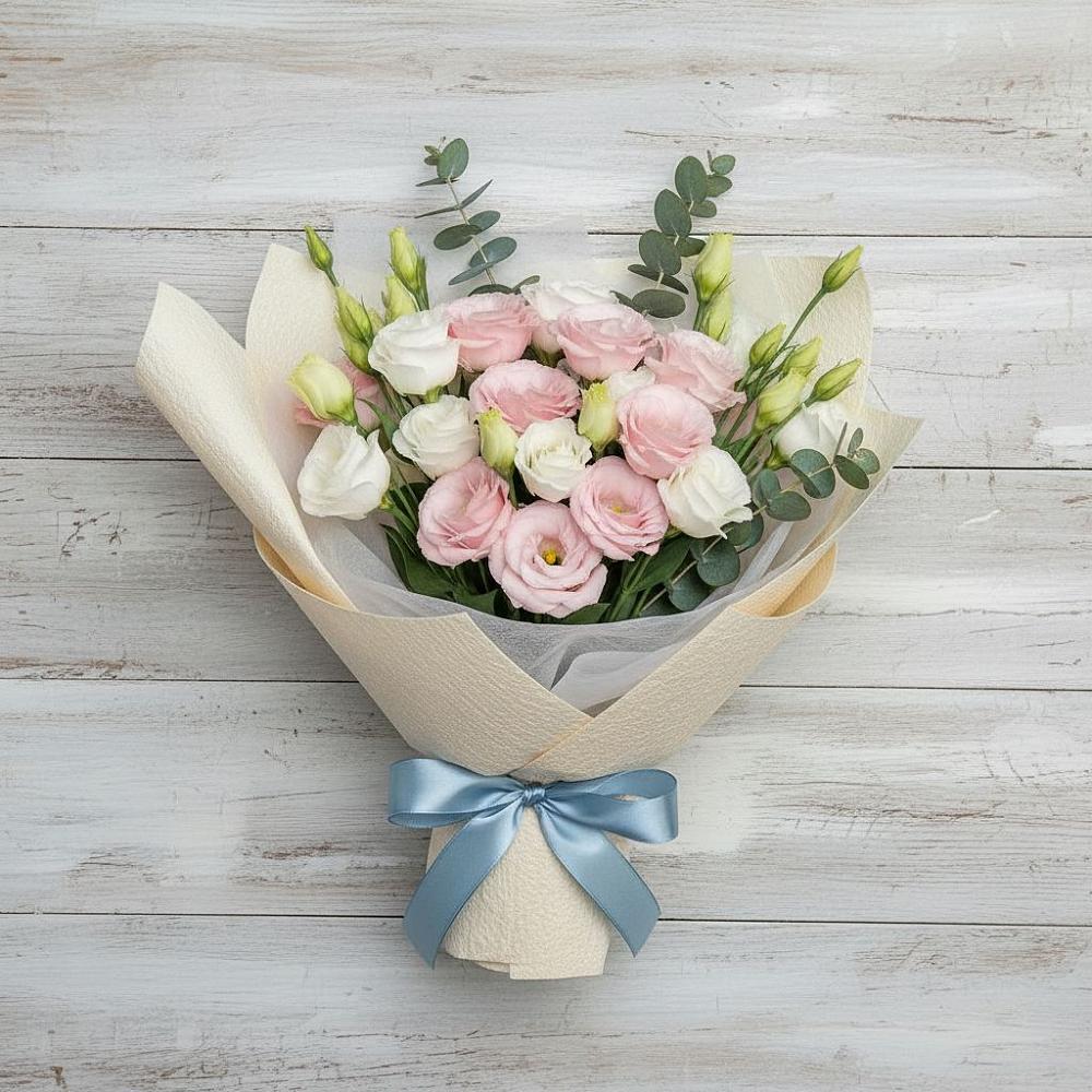 Букет цветов из: Лизиантусы в Старобачатах